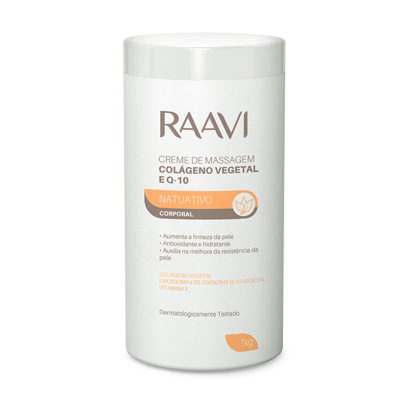 Creme de Massagem Raavi Corporal Colágeno Vegetal e Q-10 1kg Creme de Massagem Raavi Corporal Colágeno Vegetal e Q-10 1kg