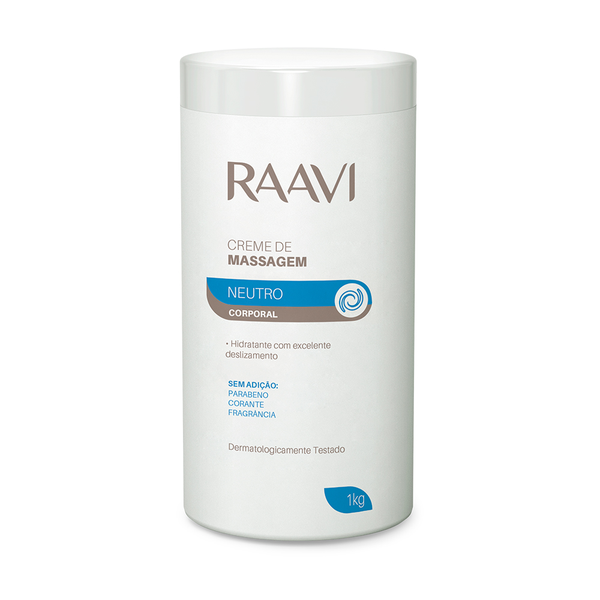 Creme de Massagem Raavi Corporal Neutro 1kg Creme de Massagem Raavi Corporal Neutro 1kg