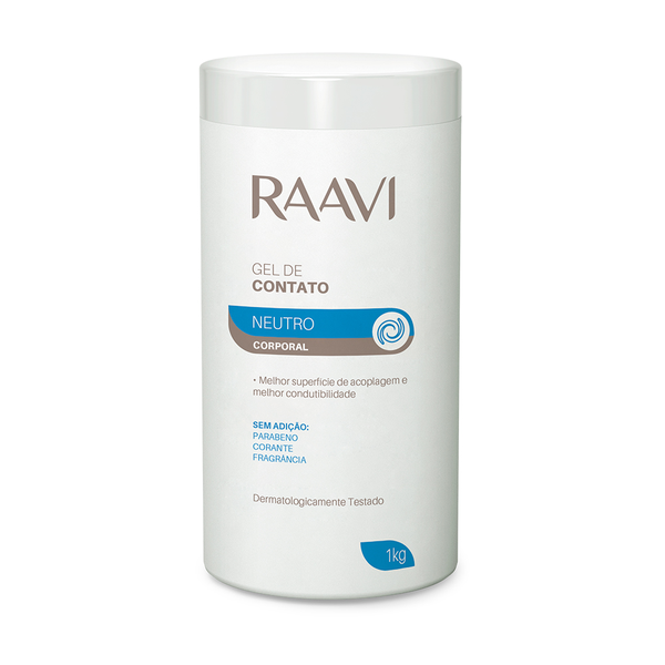 Gel de Contato Raavi Corporal Neutro 1kg Gel de Contato Raavi Corporal Neutro 1kg