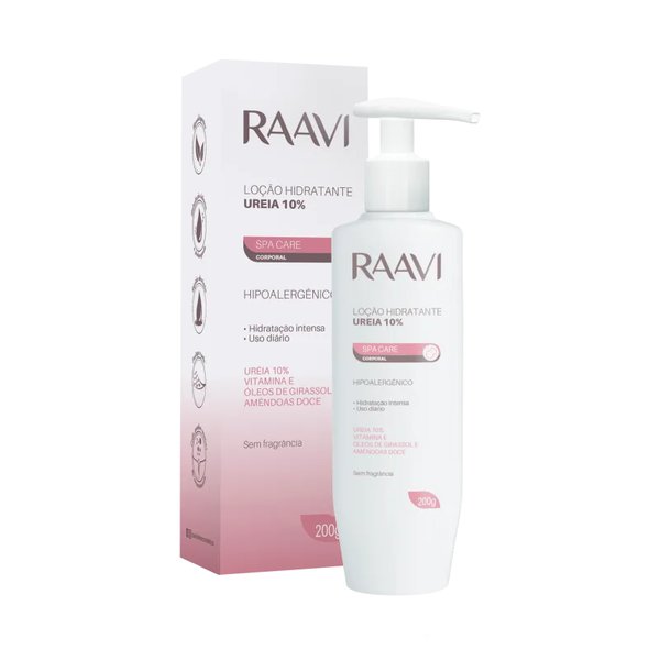 Loção Hidratante Raavi Corporal Spa Care Ureia 10% 200gr Loção Hidratante Raavi Corporal Spa Care Ureia 10% 200gr