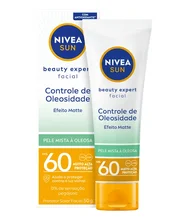 Protetor Solar Facial Nivea Sun Beauty Expert Pele Oleosa FPS60 50gr Protetor Solar Facial Nivea Sun Beauty Expert Pele Oleosa FPS60 50gr