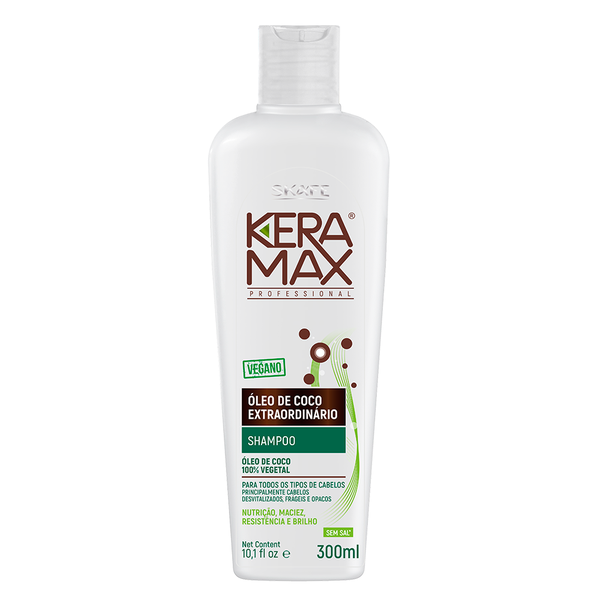 Shampoo Keramax Óleo de Coco 300ml Shampoo Keramax Óleo de Coco 300ml