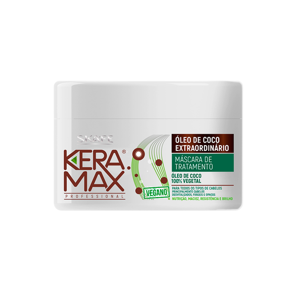 Máscara de Tratamento Keramax Óleo de Coco 350gr Máscara de Tratamento Keramax Óleo de Coco 350gr