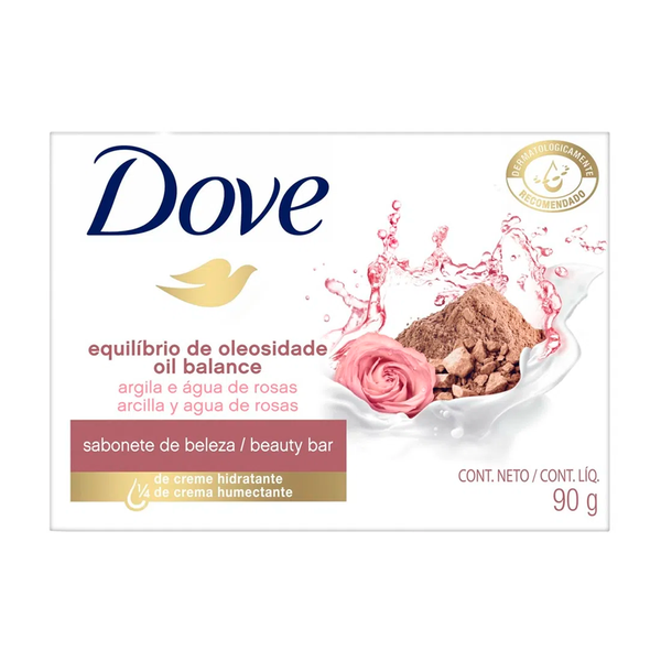 Sabonete Dove Equilíbrio de Oleosidade Argila e Água de Rosa 90gr Sabonete Dove Equilíbrio de Oleosidade Argila e Água de Rosa 90gr