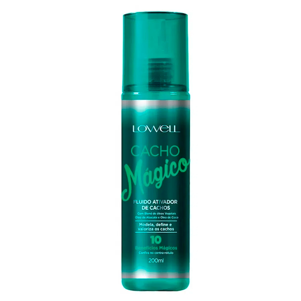 Fluido Lowell Ativador de Cachos Cacho Mágico 200ml Fluido Lowell Ativador de Cachos Cacho Mágico 200ml