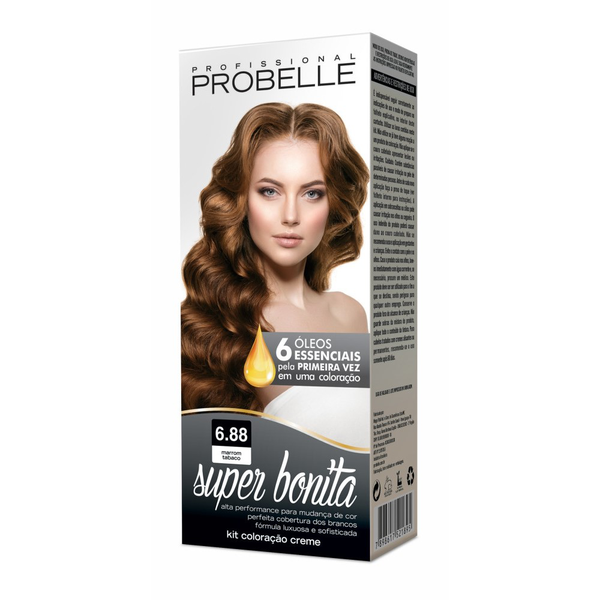 Coloração Probelle Super Bonita Marrom Tabaco - 6.88 Coloração Probelle Super Bonita Marrom Tabaco - 6.88