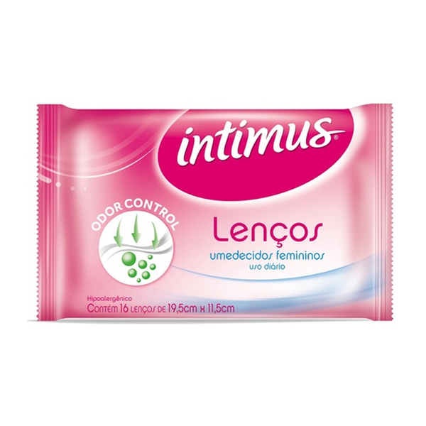 Lenço Umedecido Intimus 16un Lenço Umedecido Intimus 16un