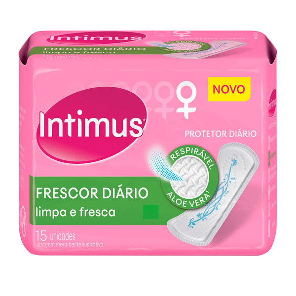 Protetor Diário Intimus Days com Perfume sem Abas 15un Protetor Diário Intimus Days com Perfume sem Abas 15un
