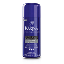 Spray Fixador Karina Hair Controle & Volume Fixação Extra Forte 250ml Spray Fixador Karina Hair Controle & Volume Fixação Extra Forte 250ml