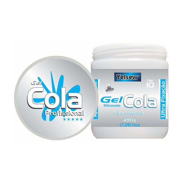 Gel Cola Yelsew Ultra Fixação Siliconado 490gr Gel Cola Yelsew Ultra Fixação Siliconado 490gr