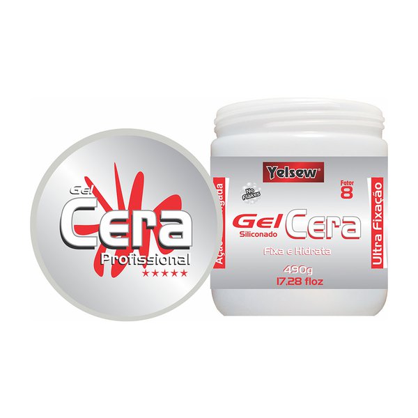 Gel Cera Yelsew Ultra Fixação Siliconado 490gr Gel Cera Yelsew Ultra Fixação Siliconado 490gr
