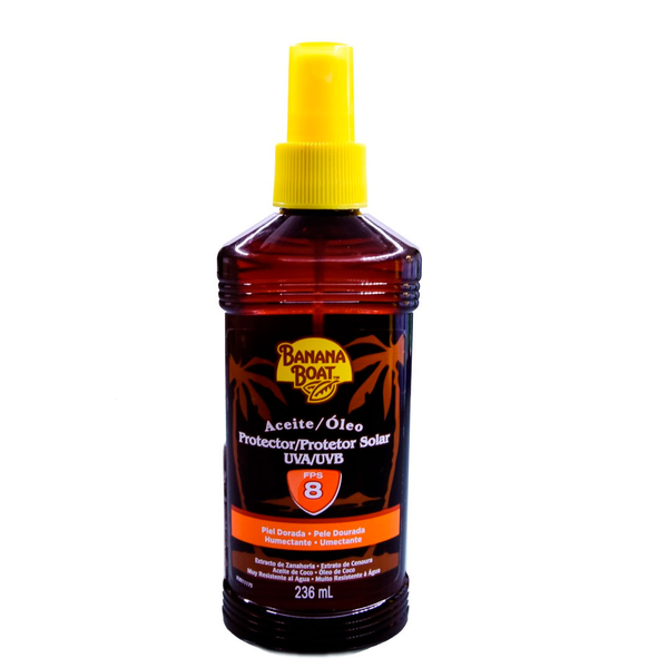 Óleo Bronzeador Banana Boat FPS 8 236ml Óleo Bronzeador Banana Boat FPS 8 236ml