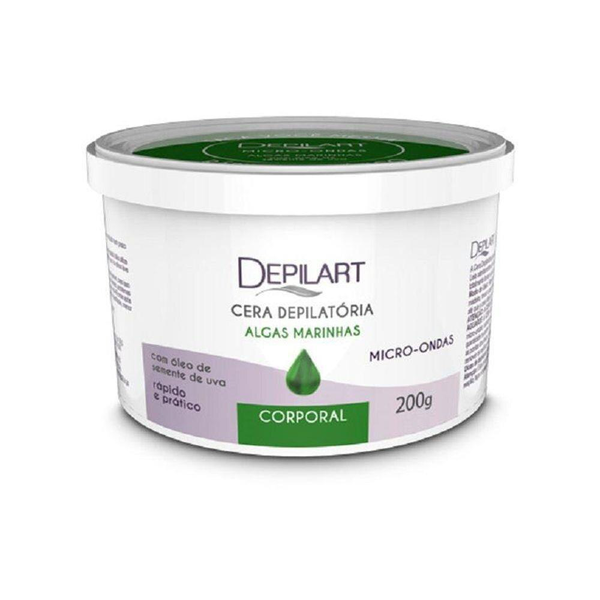 Cera Depilatória Depilart para Micro-ondas Algas Marinhas 200gr Cera Depilatória Depilart para Micro-ondas Algas Marinhas 200gr