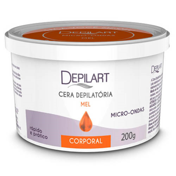 Cera Depilatória Depilart para Micro-ondas Mel 200gr Cera Depilatória Depilart para Micro-ondas Mel 200gr