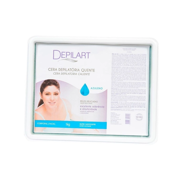 Cera Quente Depilatória Depilart Azuleno 1kg Cera Quente Depilatória Depilart Azuleno 1kg