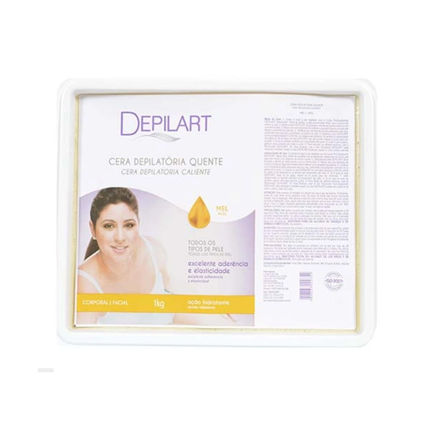 Cera Quente Depilatória Depilart Mel 1kg Cera Quente Depilatória Depilart Mel 1kg