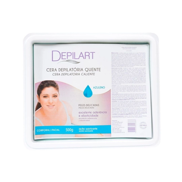 Cera Quente Depilatória Depilart Azuleno 500gr Cera Quente Depilatória Depilart Azuleno 500gr