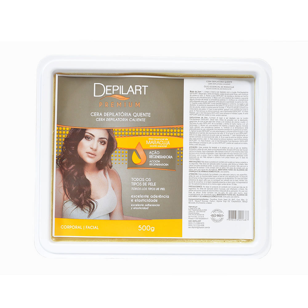 Cera Quente Depilatória Depilart Maracujá 500gr Cera Quente Depilatória Depilart Maracujá 500gr