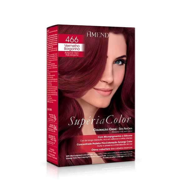 Tonalizante Amend Supéria Color Vermelho Borgonha - 466 Tonalizante Amend Supéria Color Vermelho Borgonha - 466