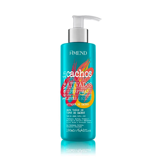 Ativador de Cachos Amend Cachos Hidratados 190ml Ativador de Cachos Amend Cachos Hidratados 190ml