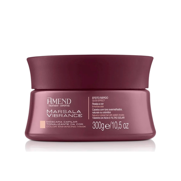 Máscara Capilar Amend Vibrance Marsala 300gr Máscara Capilar Amend Vibrance Marsala 300gr