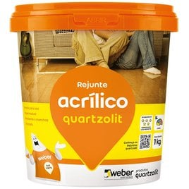 Rejunte Acrilico Marfim Pote 1kg Quartzolit Rejunte Acrilico Marfim Pote 1kg Quartzolit