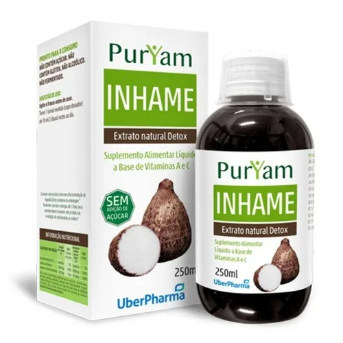 Elixir de Inhame UberPharma Puryam frasco com 250mL Elixir de Inhame UberPharma Puryam frasco com 250mL