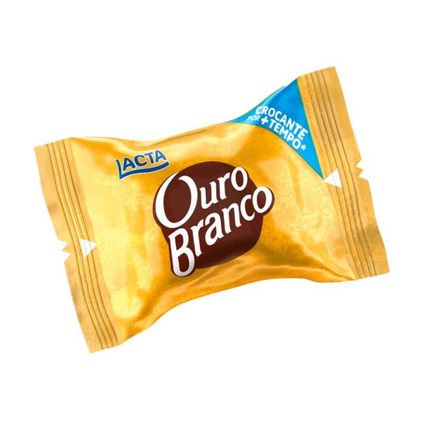Bombom Lacta Ouro Branco 1 unidade com 20g Bombom Lacta Ouro Branco 1 unidade com 20g