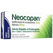 Neocopan Composto 10mg + 250mg, caixa com 20 comprimidos revestidos Neocopan Composto 10mg + 250mg, caixa com 20 comprimidos revestidos