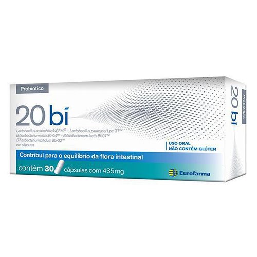 20 Bi caixa com 30 cápsulas 20 Bi caixa com 30 cápsulas