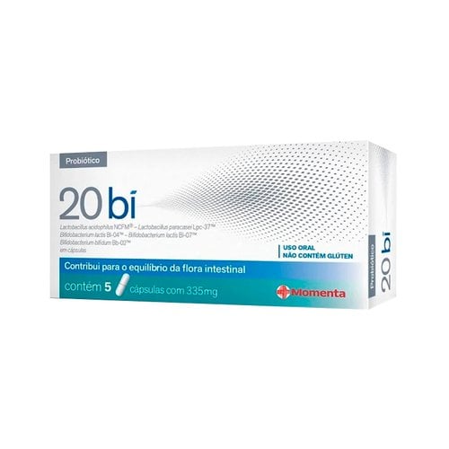 20 Bi caixa com 5 cápsulas 20 Bi caixa com 5 cápsulas