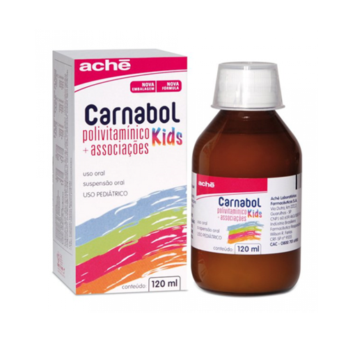 Carnabol Kids suspensão oral frasco com 120ml + copo medidor (10ml) Carnabol Kids suspensão oral frasco com 120ml + copo medidor (10ml)