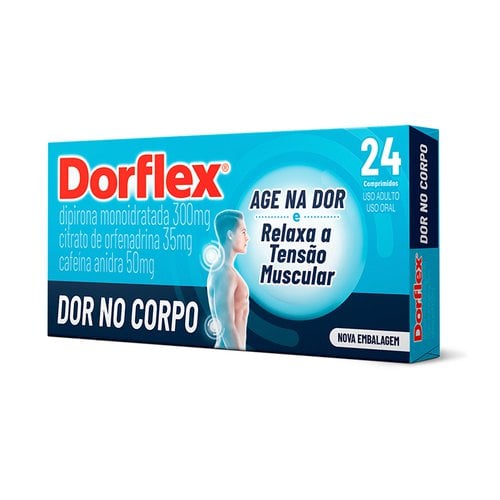 Dorflex Comprimido 35mg + 300mg + 50mg Caixa Com 24 Comprimidos Dorflex Comprimido 35mg + 300mg + 50mg Caixa Com 24 Comprimidos