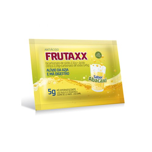 Frutaxx 462+438+90mg/g, pó efervescente, 50 envelopes contendo 5g cada (sabor abacaxi) Frutaxx 462+438+90mg/g, pó efervescente, 50 envelopes contendo 5g cada (sabor abacaxi)