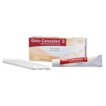 Gino-Canesten Creme Vaginal 20mg/g, caixa com 1 bisnaga com 20g de creme de uso ginecológico + 3 aplicadores Gino-Canesten Creme Vaginal 20mg/g, caixa com 1 bisnaga com 20g de creme de uso ginecológico + 3 aplicadores