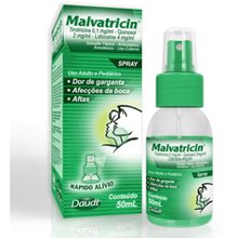 Malvatricin Pronta para Uso (PPU) 1 + 2 + 4mg solução oral spray frasco com 50ml Malvatricin Pronta para Uso (PPU) 1 + 2 + 4mg solução oral spray frasco com 50ml