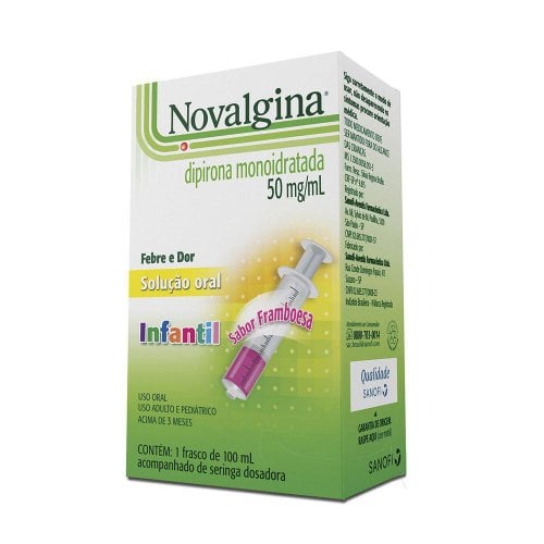 Novalgina 50mg solução oral frasco com 100ml Novalgina 50mg solução oral frasco com 100ml