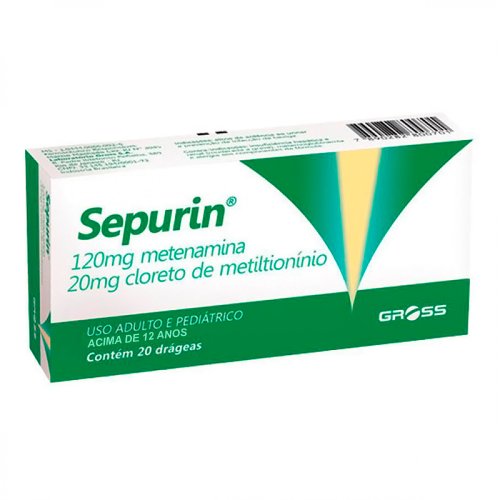 Sepurin 120mg + 20mg, caixa com 20 drágeas Sepurin 120mg + 20mg, caixa com 20 drágeas
