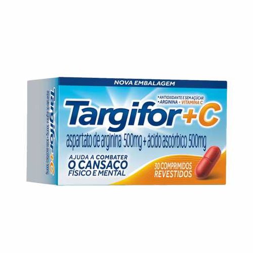 Targifor + C 500mg + 500mg, caixa com 30 comprimidos revestidos Targifor + C 500mg + 500mg, caixa com 30 comprimidos revestidos