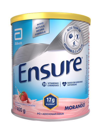 Ensure Abbott Morango 400g Ensure Abbott Morango 400g