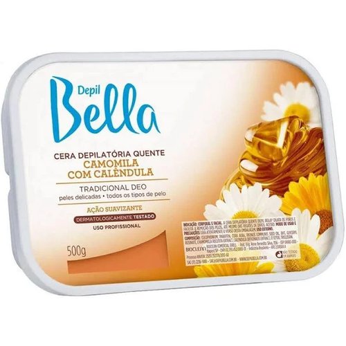 Depil Bella Camomila Cera Depilatória Quente 500g Depil Bella Camomila Cera Depilatória Quente 500g