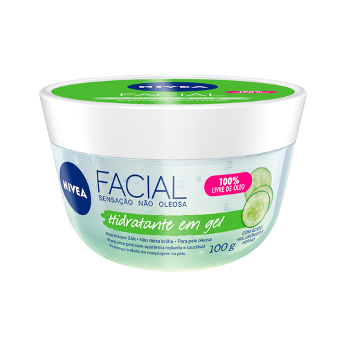 Hidratante Em Gel Facial Nivea Com Pepino e Ácido Hialurônico 100G Hidratante Em Gel Facial Nivea Com Pepino e Ácido Hialurônico 100G