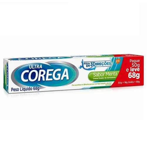 Creme Fixador de Dentadura Ultra Corega Sabor Menta L68P50g Creme Fixador de Dentadura Ultra Corega Sabor Menta L68P50g