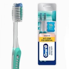 Escova Dental Oral-B Indicator Extra Soft + Fio Dental com 1 Unidade Escova Dental Oral-B Indicator Extra Soft + Fio Dental com 1 Unidade