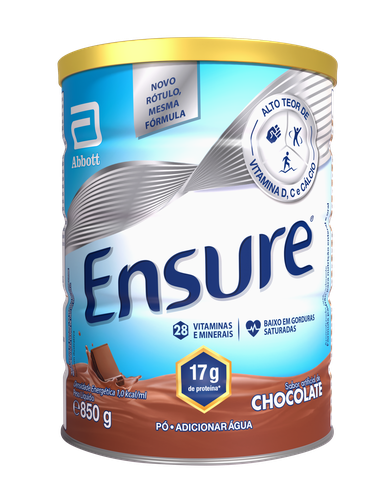 Suplemento Nutricional Ensure Chocolate 850g Suplemento Nutricional Ensure Chocolate 850g