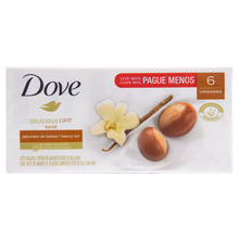 Pack Sabonete Barra Óleo de Karité e Baunilha Dove Delicious Care Envoltório 6 Unidades 90g Cada Leve Mais Pague Menos Pack Sabonete Barra Óleo de Karité e Baunilha Dove Delicious Care Envoltório 6 Unidades 90g Cada Leve Mais Pague Menos