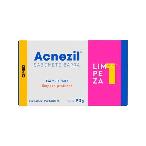 Sabonete em Barra Acnezil Fórmula Forte 90g Sabonete em Barra Acnezil Fórmula Forte 90g