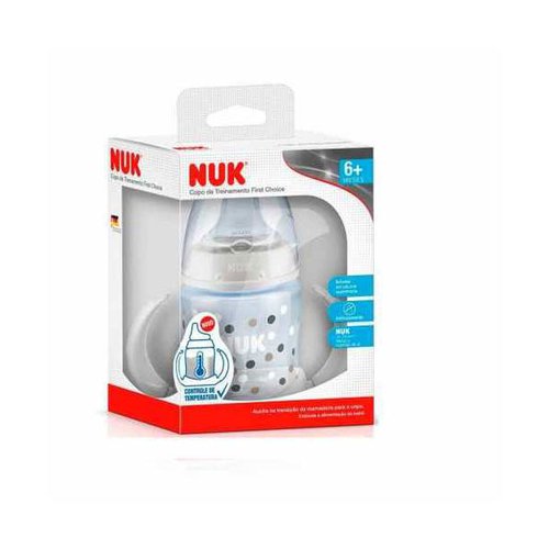 Copo de Treinamento Nuk First Choice 6+ meses, com controle de temperatura, com alça, sortido, 1 unidade com capacidade de 150mL Copo de Treinamento Nuk First Choice 6+ meses, com controle de temperatura, com alça, sortido, 1 unidade com capacidade de 150mL