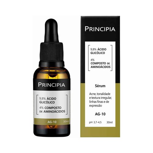 Sérum Renovador Principia 9,8% Ácido Glicólico + Aminoácidos 30ml Sérum Renovador Principia 9,8% Ácido Glicólico + Aminoácidos 30ml