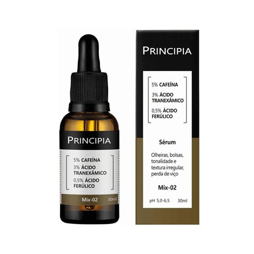 Sérum Principia Mix-02 (5% Cafeína + 3% Tranexâmico + Ferúlico) 30ml Sérum Principia Mix-02 (5% Cafeína + 3% Tranexâmico + Ferúlico) 30ml
